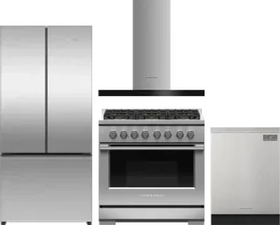 4 Piece Package Includes Refrigerator, Range, Hood And Dishwasher